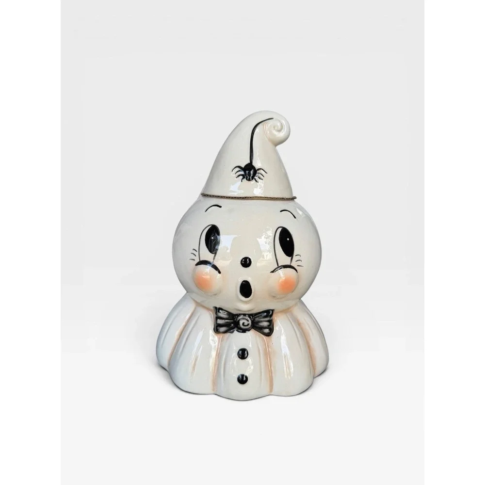 Johanna Parker Halloween GUS Ghost KOOKY SPOOKY Figural Cookie Jar NEW 2026